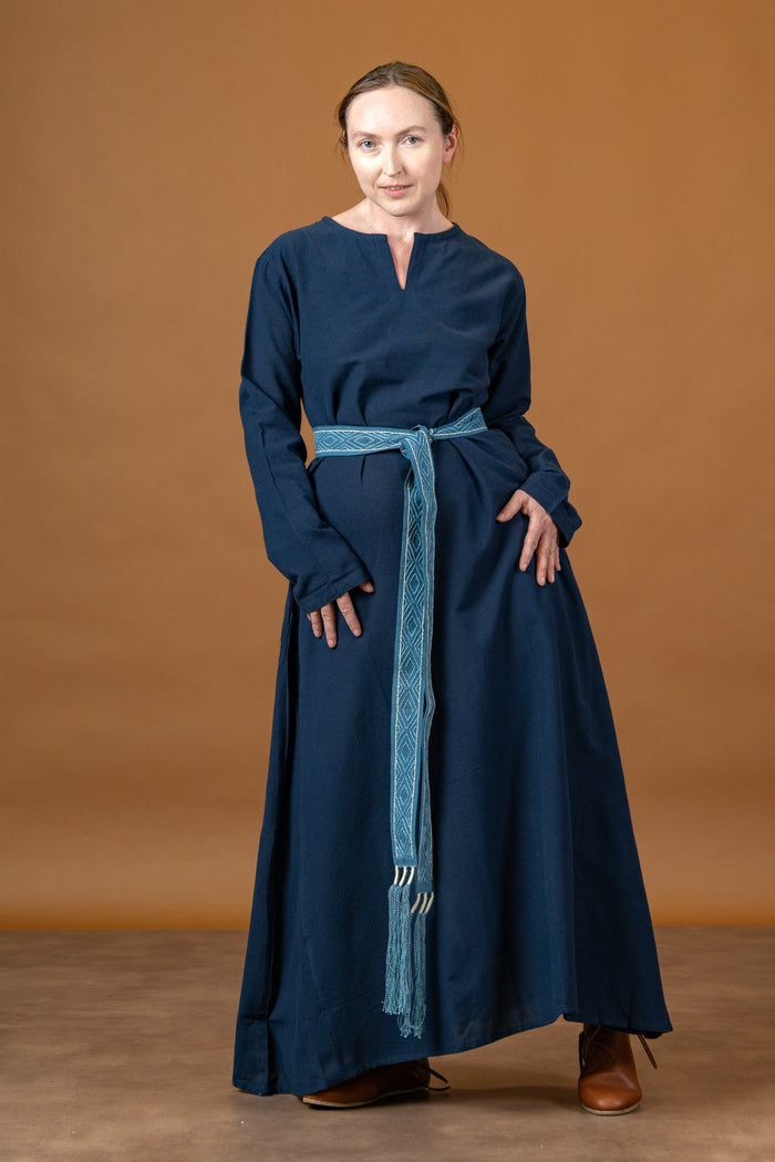 Viking dress Valdis, blue
