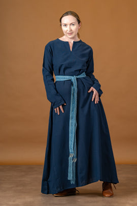 Viking dress Valdis, blue