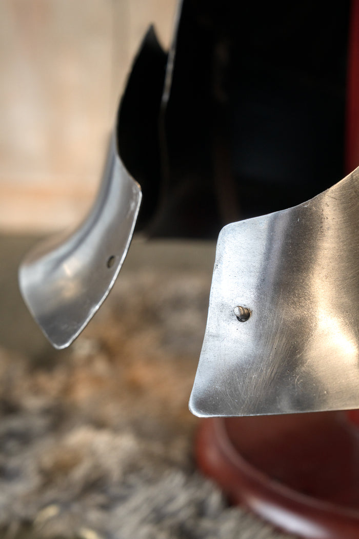 14th century large bascinet battle-ready, 1.6 mm