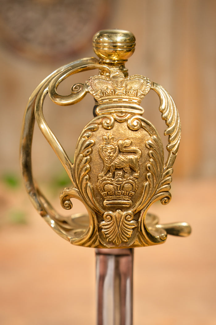 Household Cavalry officer backsword, semi-sharp
