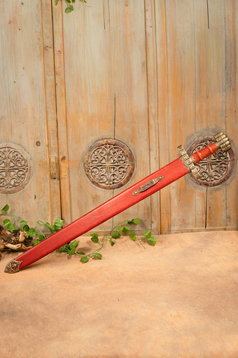 Spada vichinga del IX secolo Haithabu, semi-affilata