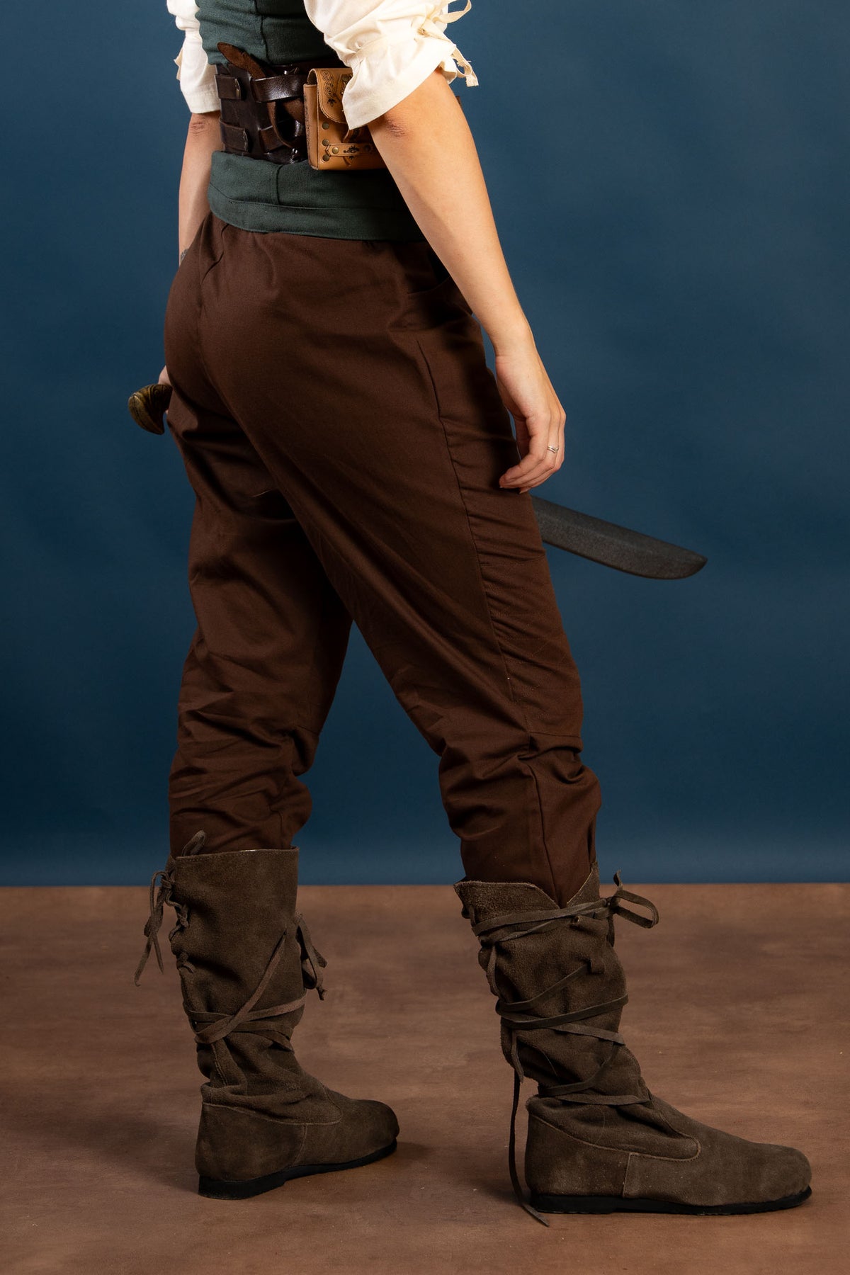 Ladies trousers Kerga, brown