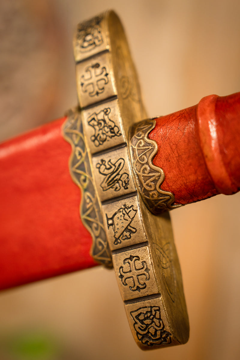 Spada vichinga del IX secolo Haithabu, semi-affilata