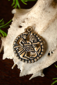 Viking Rider Amulet Gokstad Ship, bronze