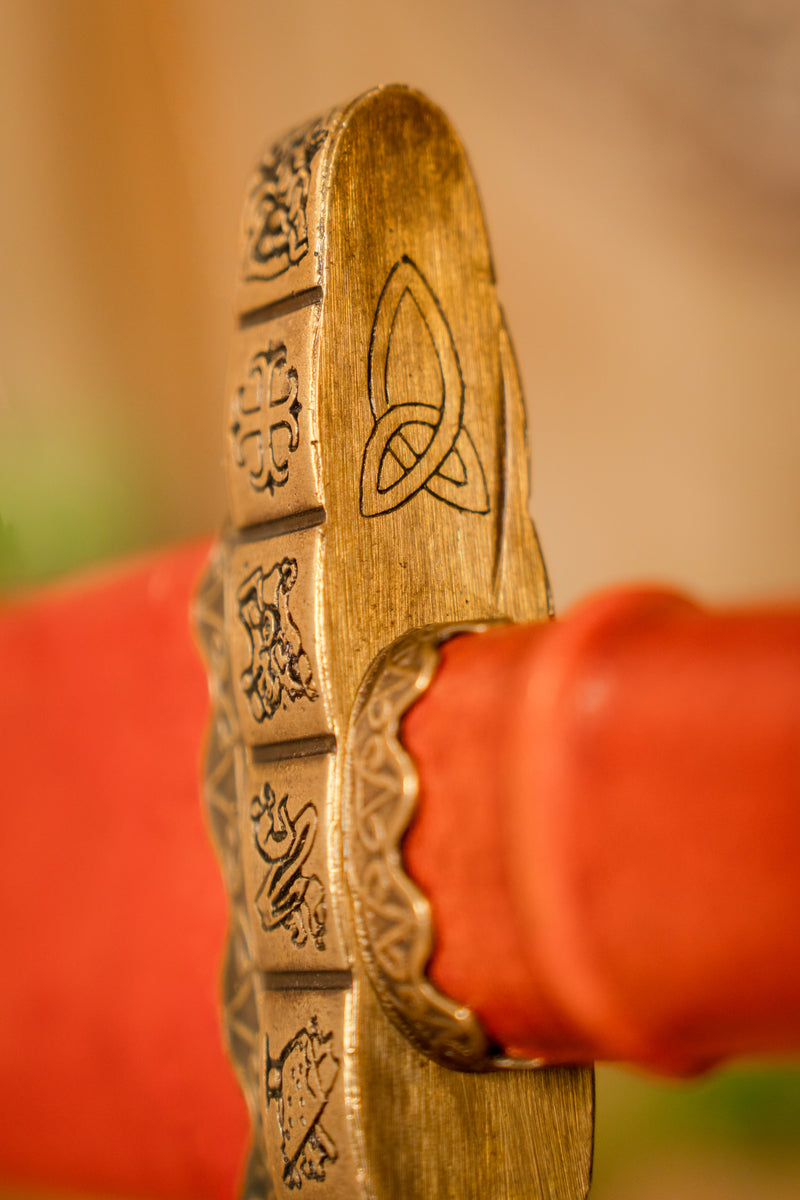 Spada vichinga del IX secolo Haithabu, semi-affilata