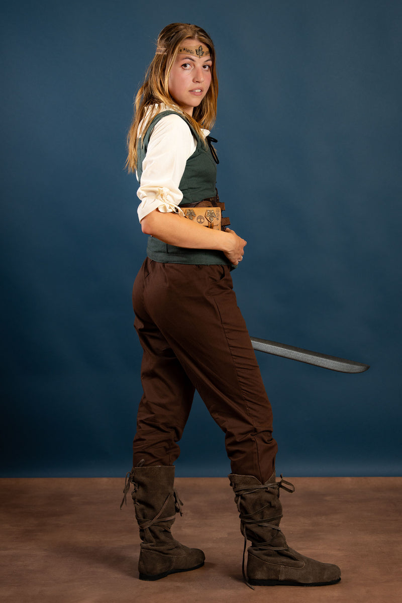 Ladies trousers Kerga, brown