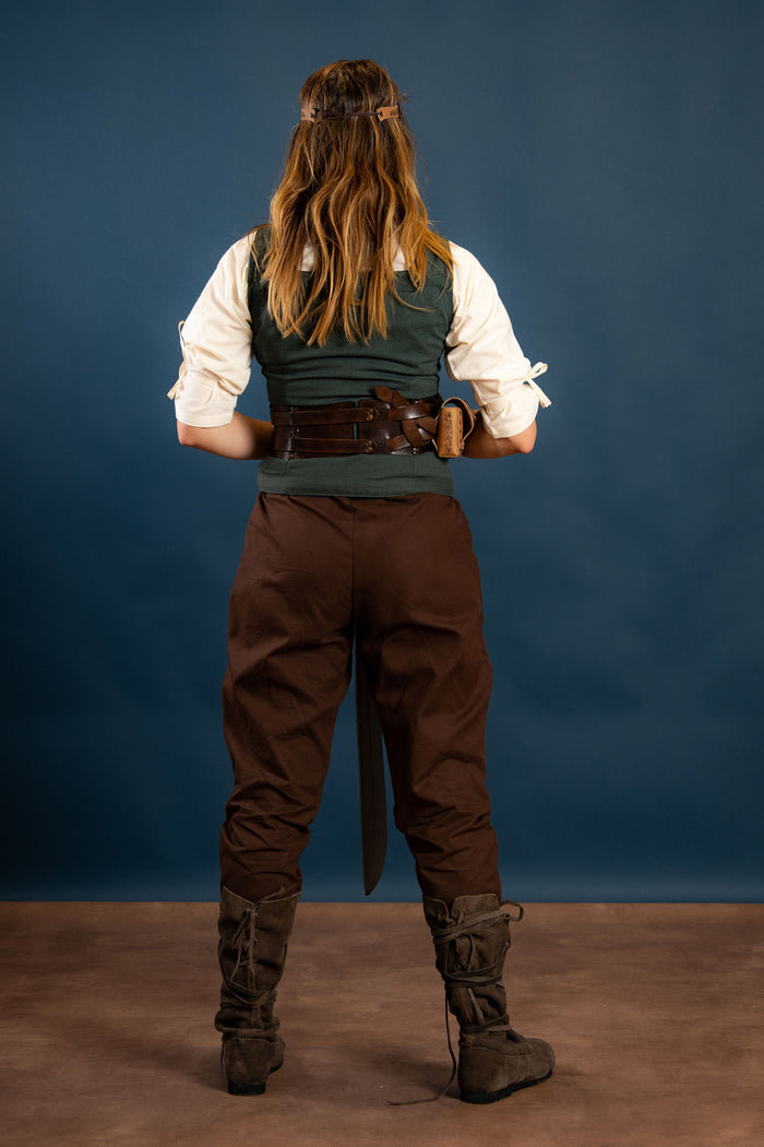 Ladies trousers Kerga, brown
