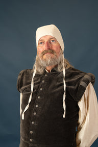 Medieval coif Bertram, natural