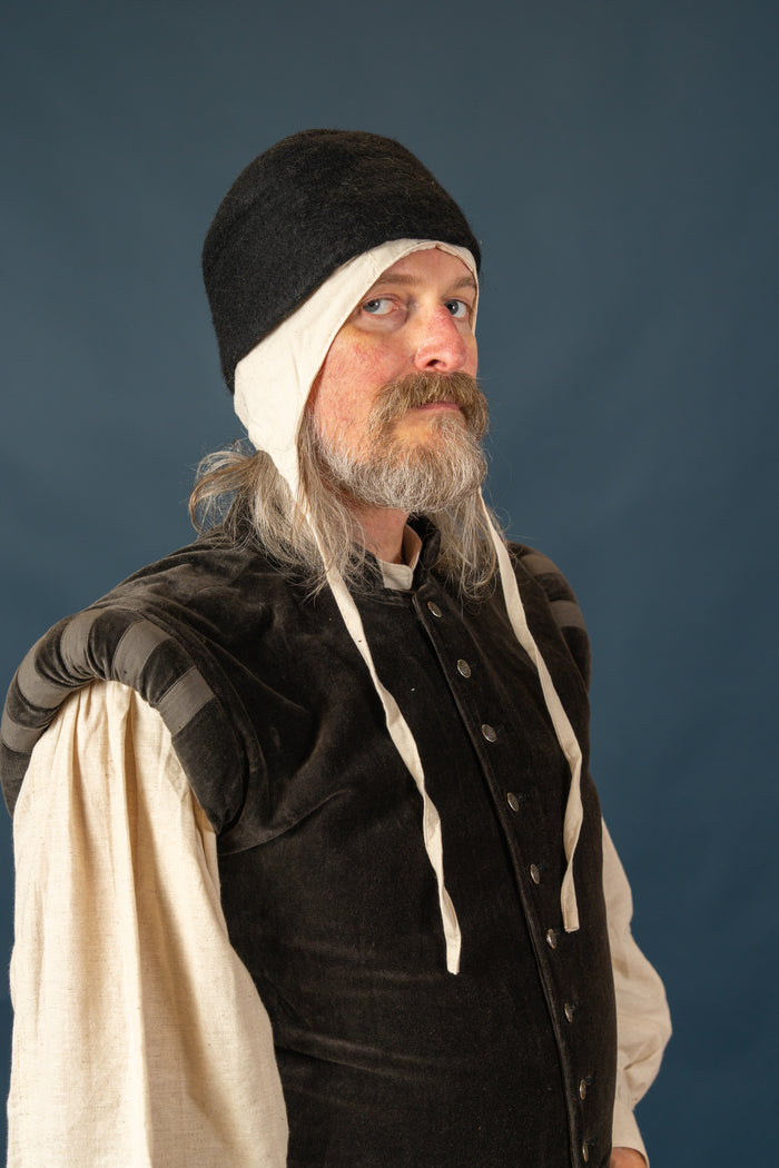 Medieval coif Bertram, natural