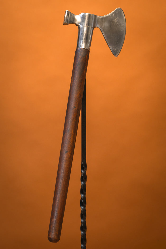 13th century battle axe with hammer blade, Maciejowski Bible, semi-sharp