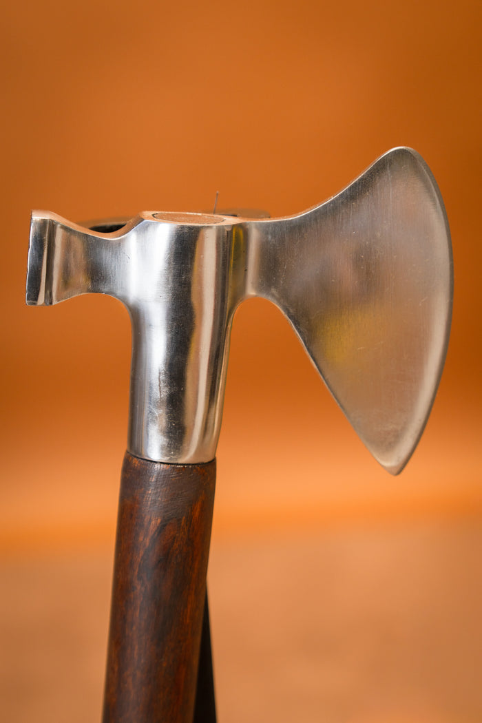13th century battle axe with hammer blade, Maciejowski Bible, semi-sharp