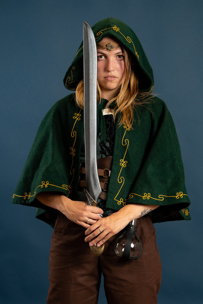 Chaperon Runa, green, wool blend