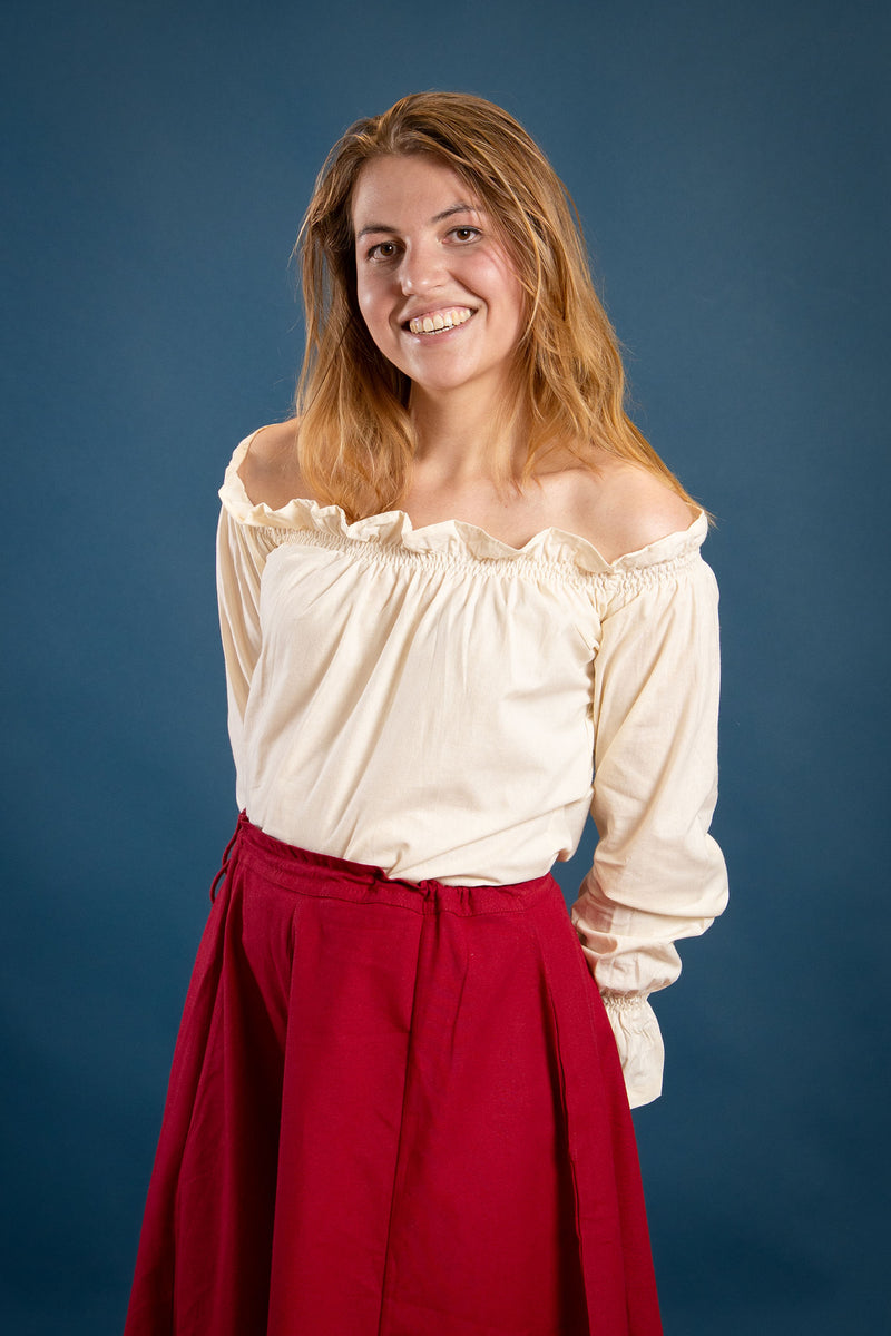 Chemisier Renaissance Elizabeth, crème