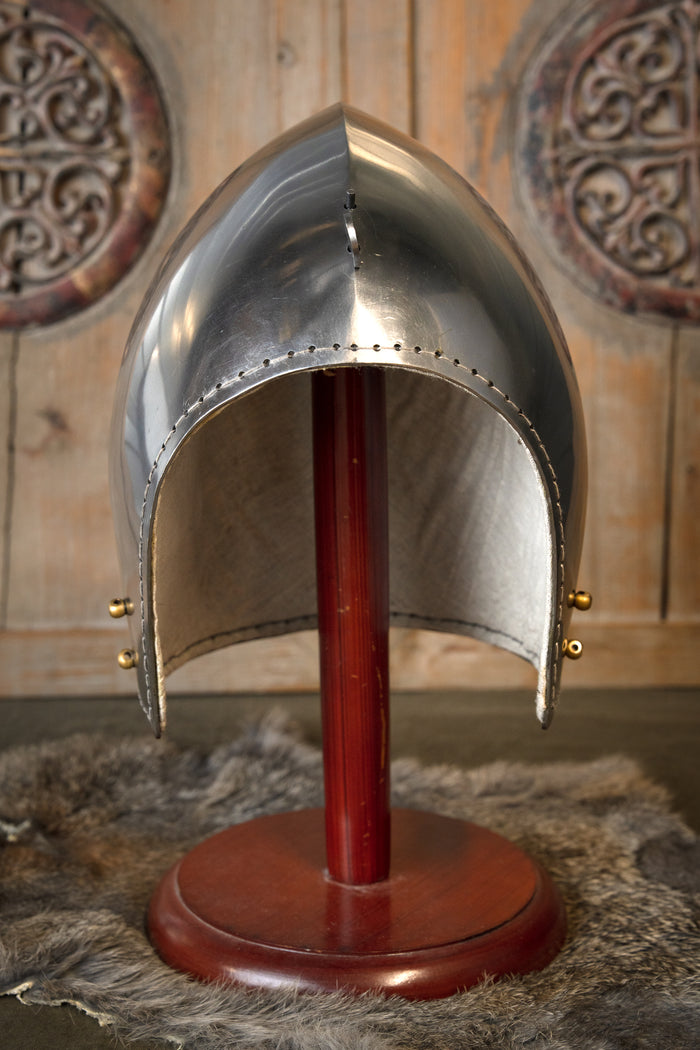 Klappvisor bascinet, 2 mm (battle-ready)