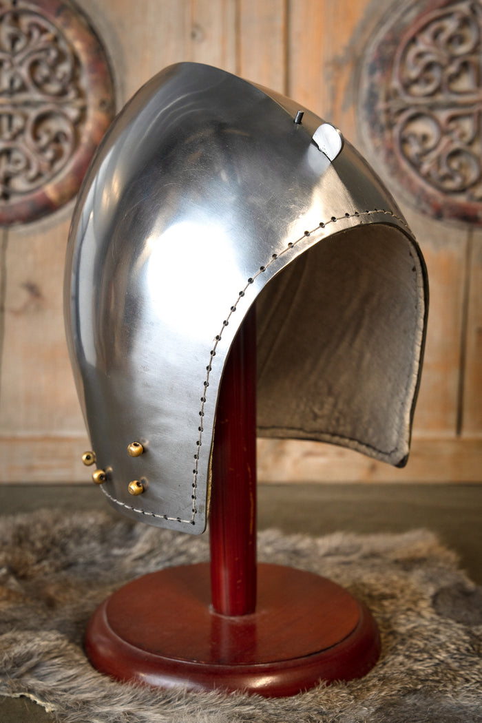 Klappvisor bascinet, 2 mm (battle-ready)