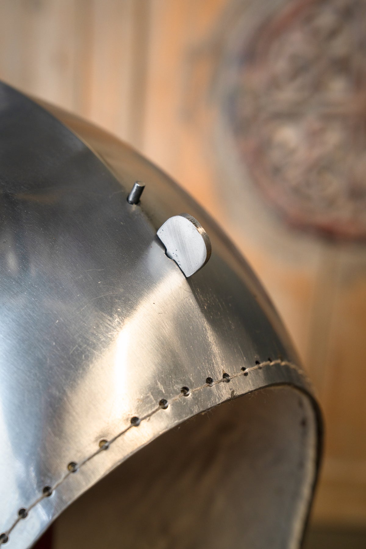 Klappvisor bascinet, 2 mm (battle-ready)