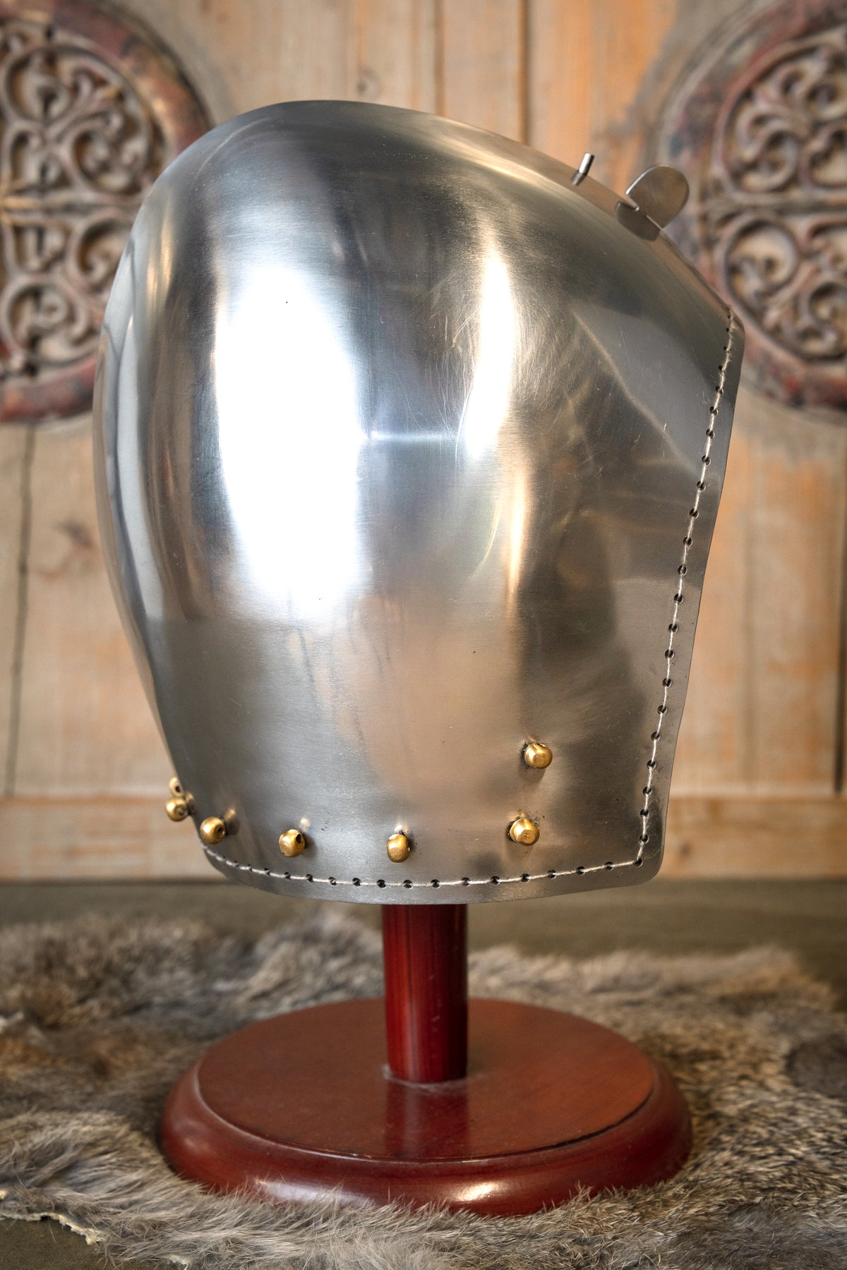 Klappvisor bascinet, 2 mm (battle-ready)