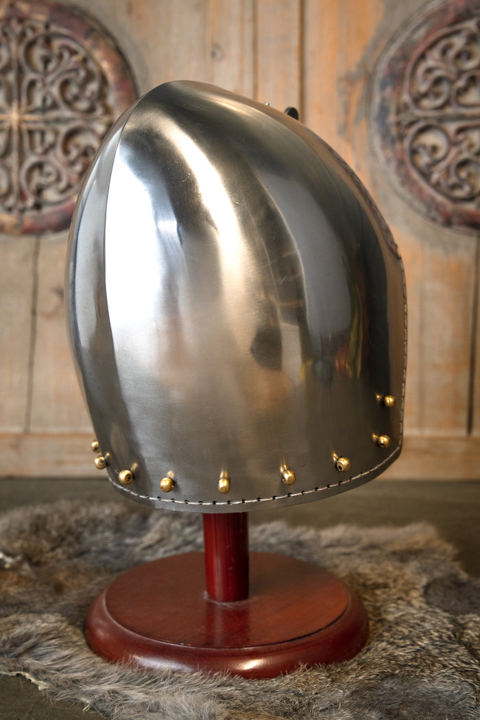 Klappvisor bascinet, 2 mm (battle-ready)