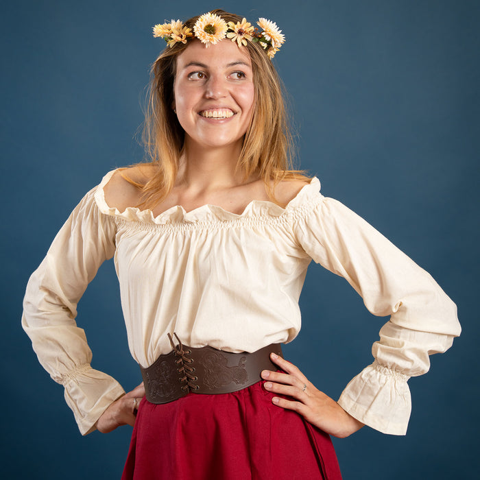 Baroque blouse Elizabeth, cream