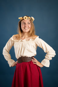 Baroque blouse Elizabeth, cream
