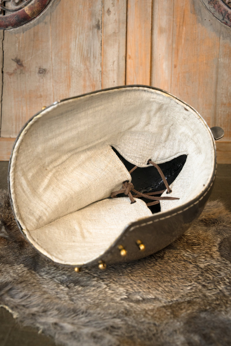 Bascinet mit Klappvisier, 2 mm (battle-ready)