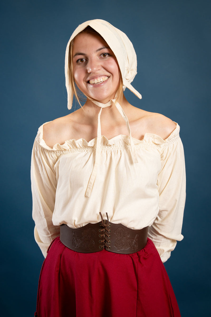 Chemisier Renaissance Elizabeth, crème