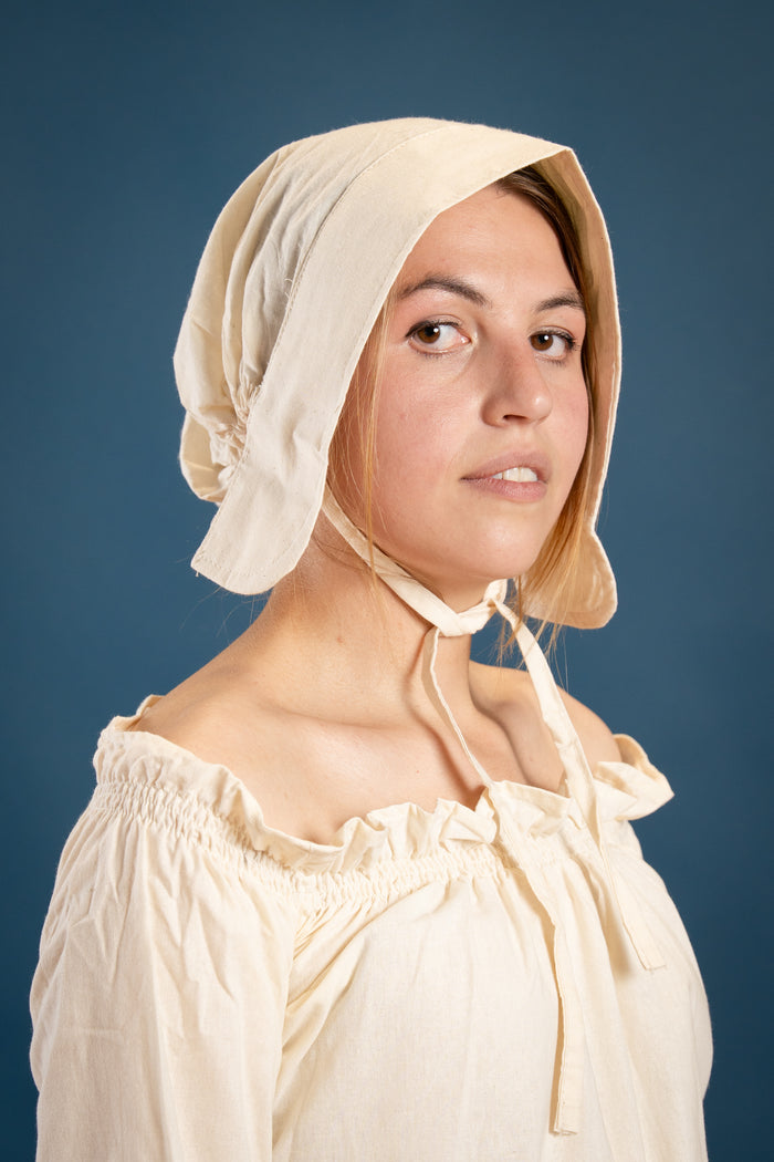 Renaissance women's coif Greta, cream