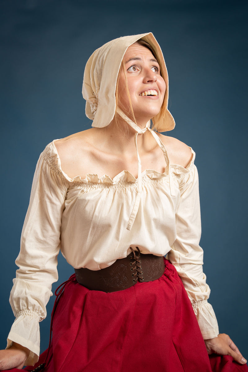 Chemisier Renaissance Elizabeth, crème