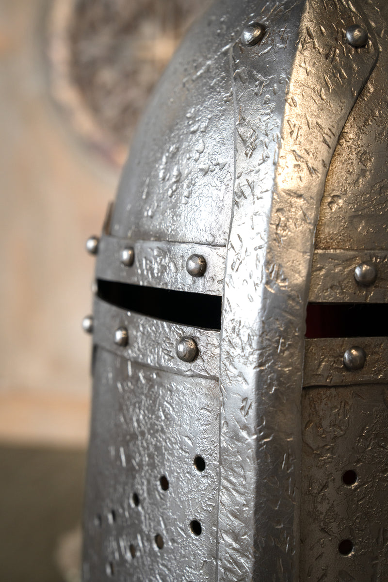 Casco de caballero con acabado antiguo, 1,6 mm