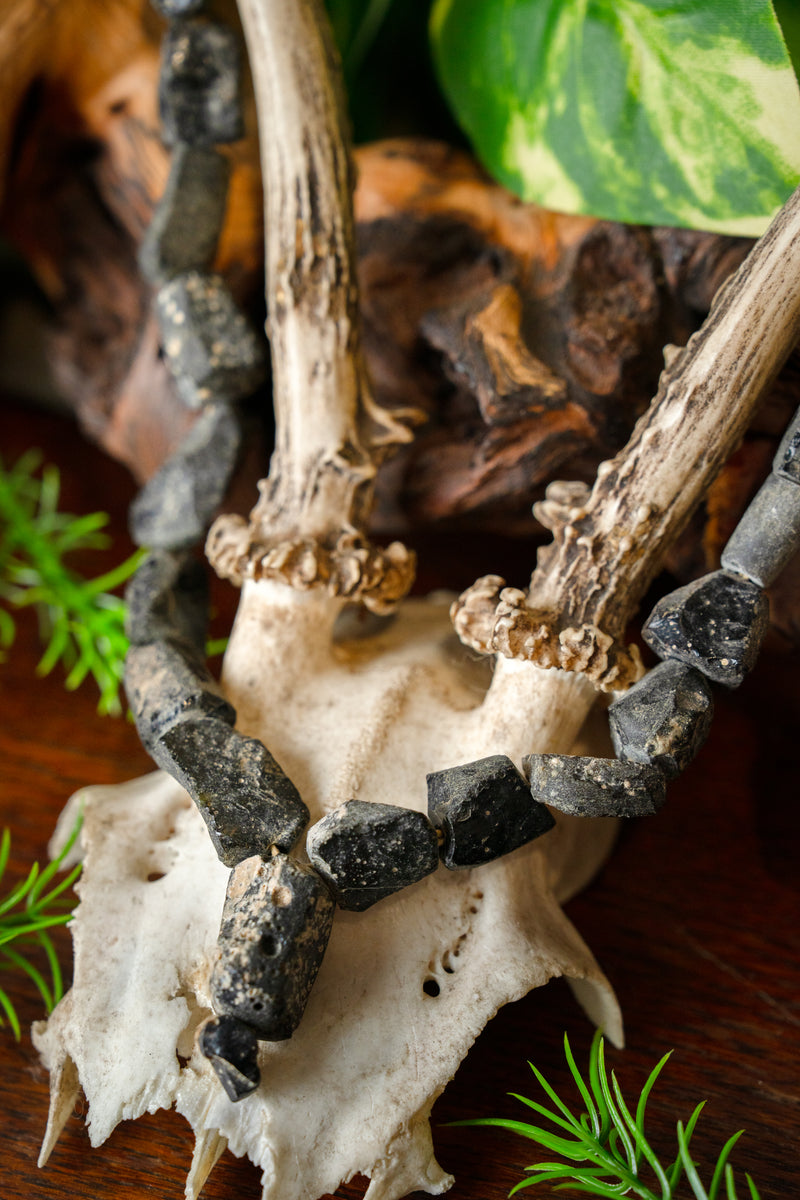 Collar vikingo de cuentas de vidrio, 25 cuentas