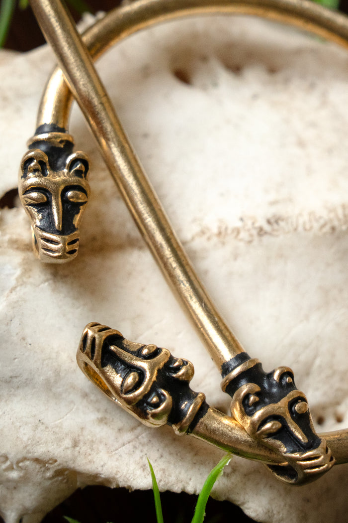Iceland Viking fibula, bronze