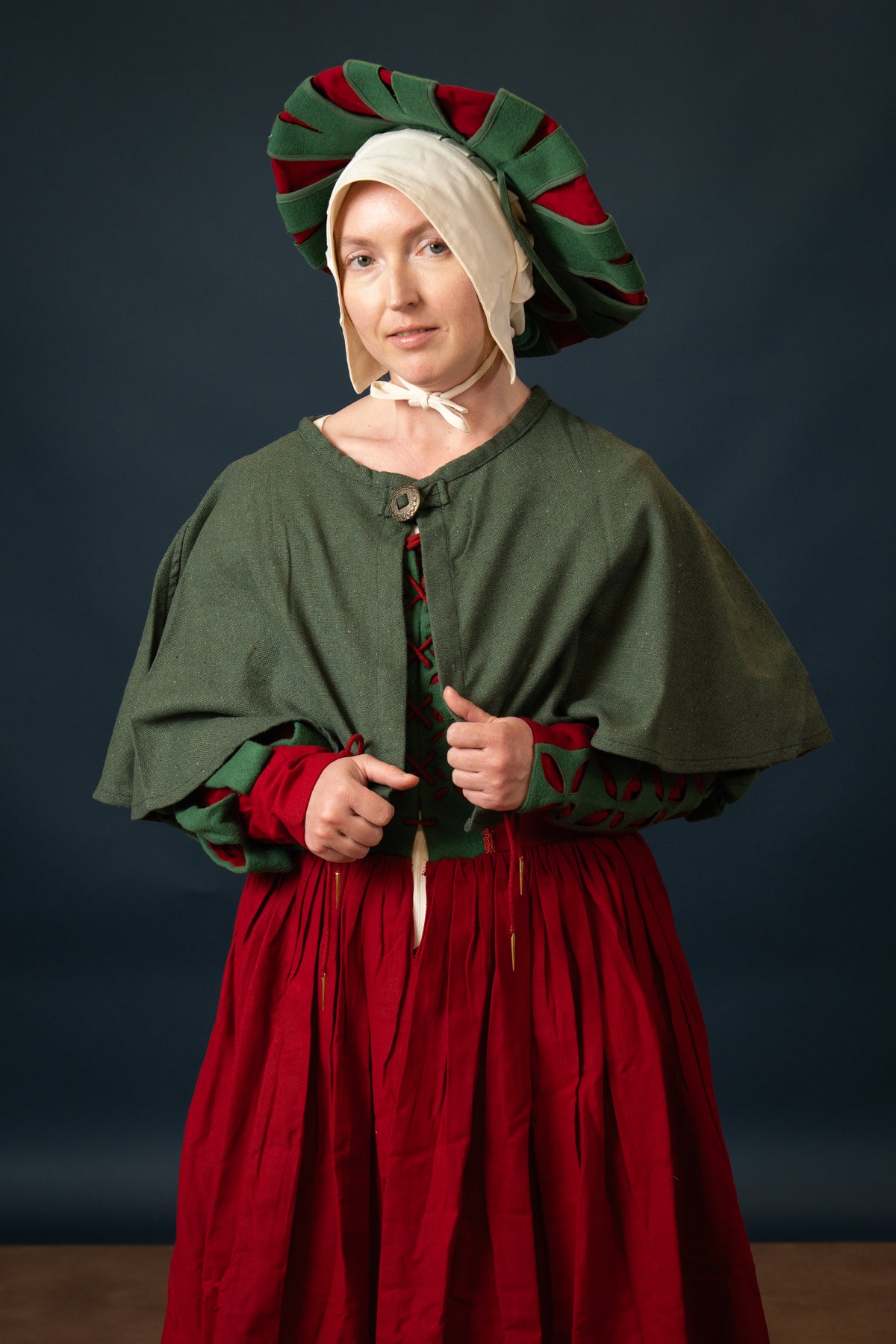 Pelerine Bron, green