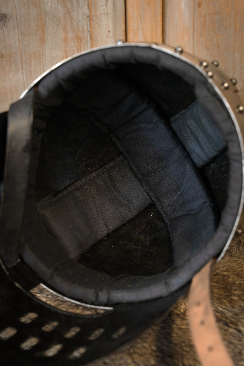 Medieval templar helmet Peter, 1.2 mm