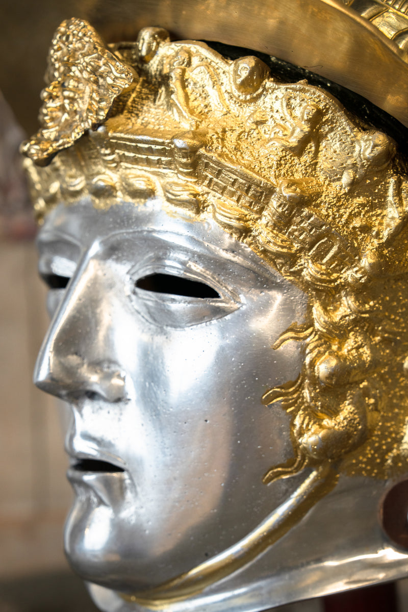 Rzymski hełm sportowy z maską larva, 1,3 mm