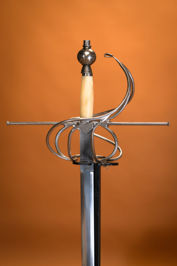 Rapier Three Musketeers with bone grip, semi-sharp