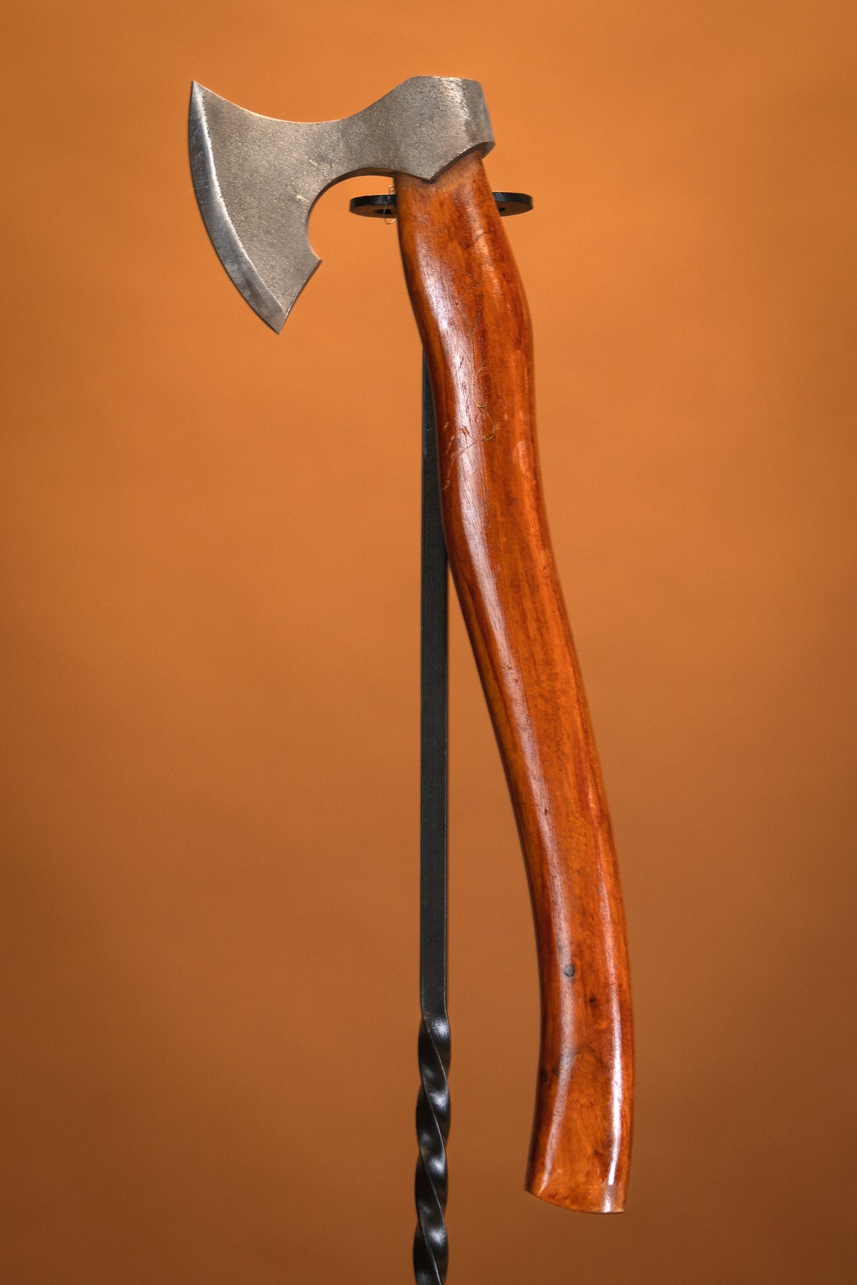 Traditional wood chopping axe, semi-sharp