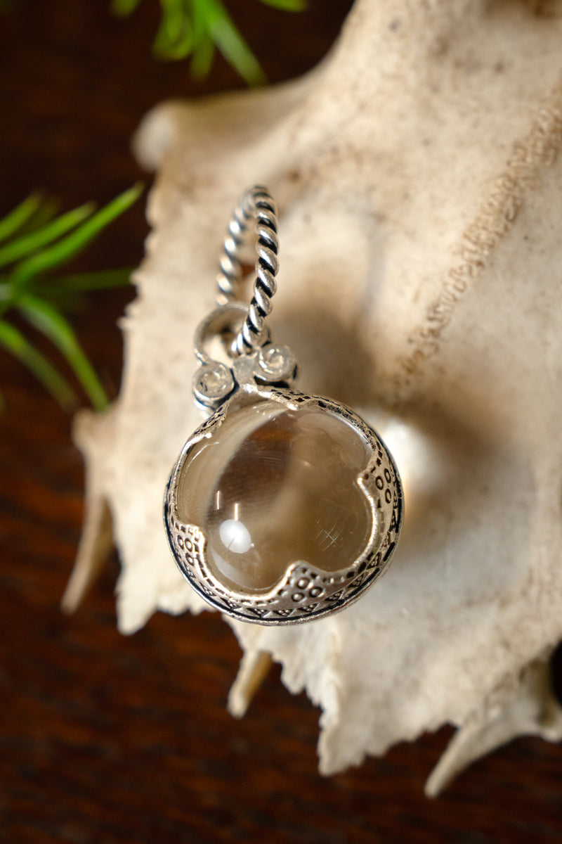 Wikiński kryształ górski Gotland, rozmiar M, posrebrzany brąz