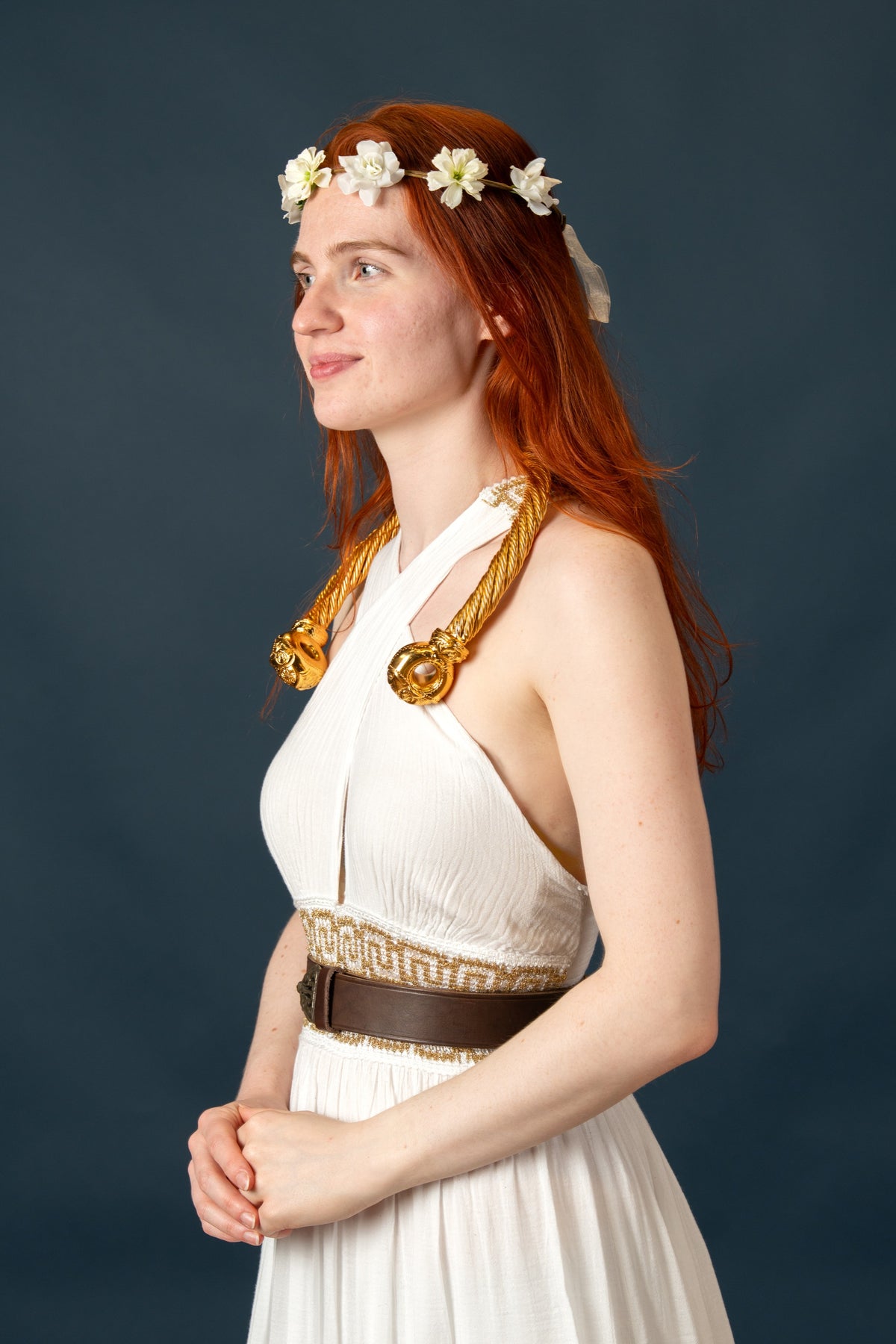 Goddess Dress Persephone, white