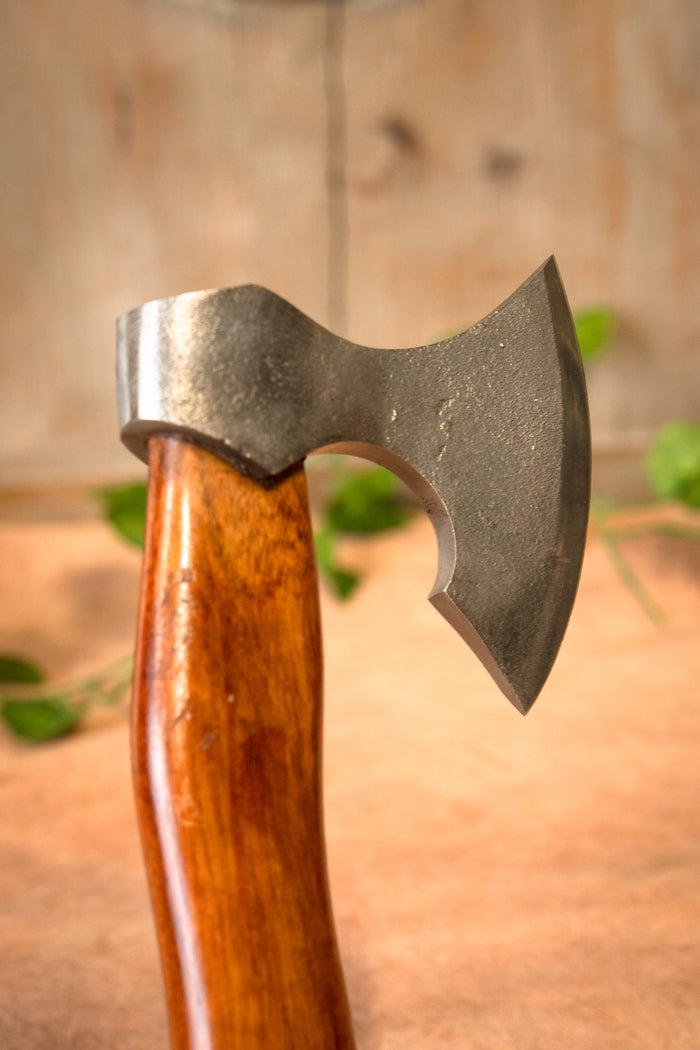 Traditional wood chopping axe, semi-sharp