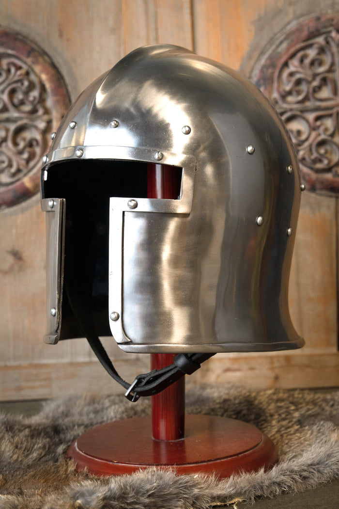 Italian barbute Avant, c. 1440 AD, 2 mm (battle-ready)