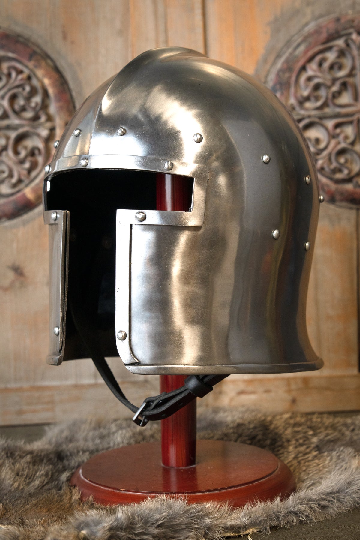 Italian barbute Avant, c. 1440 AD, 2 mm (battle-ready)