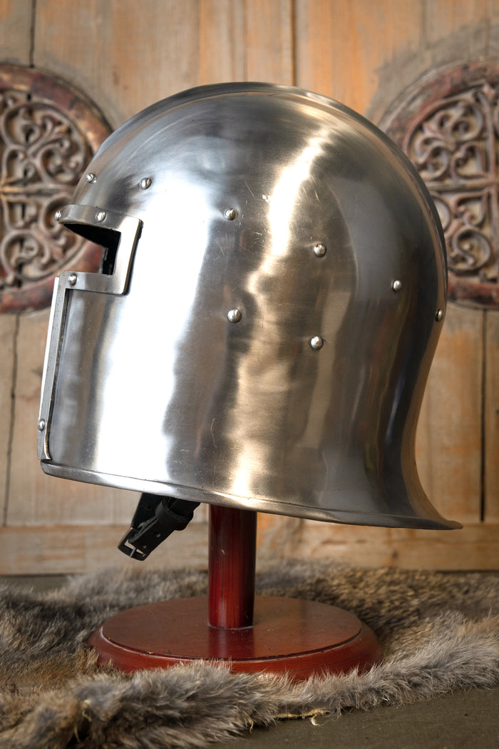 Italian barbute Avant, c. 1440 AD, 2 mm (battle-ready)