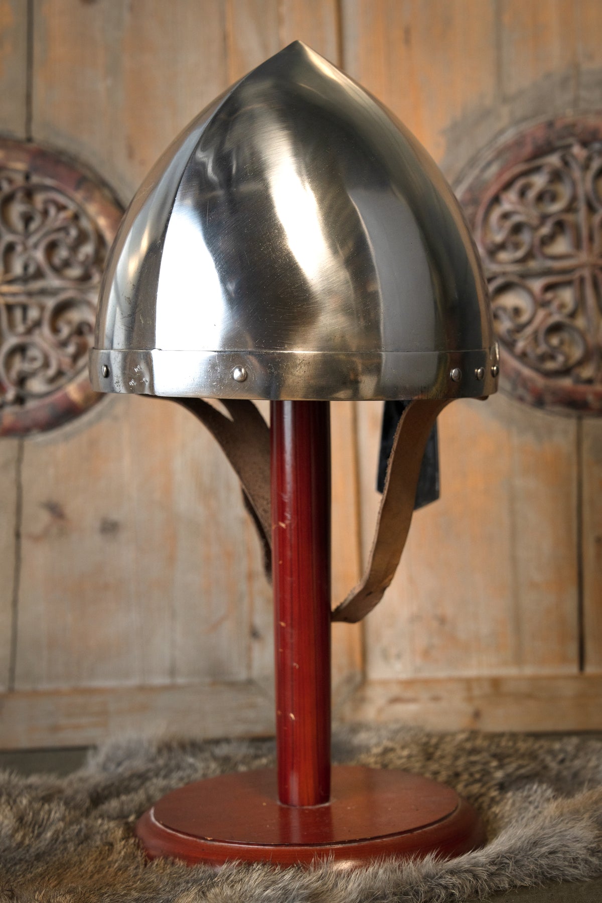 Saint Wenceslaus nasal helmet, 2 mm (battle-ready)