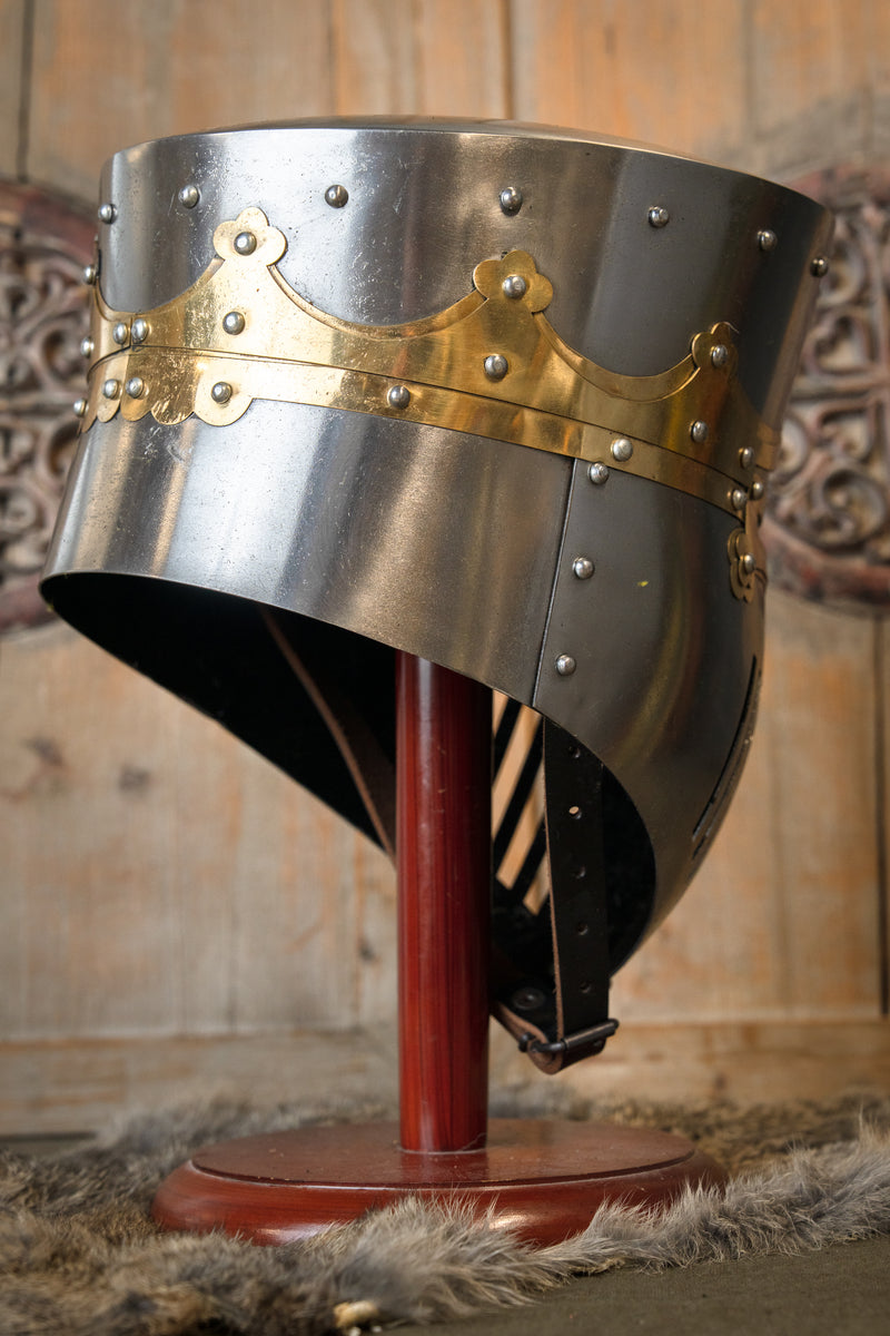 Kreuzfahrerhelm Westminster Psalter, 1 bis 1,2 mm