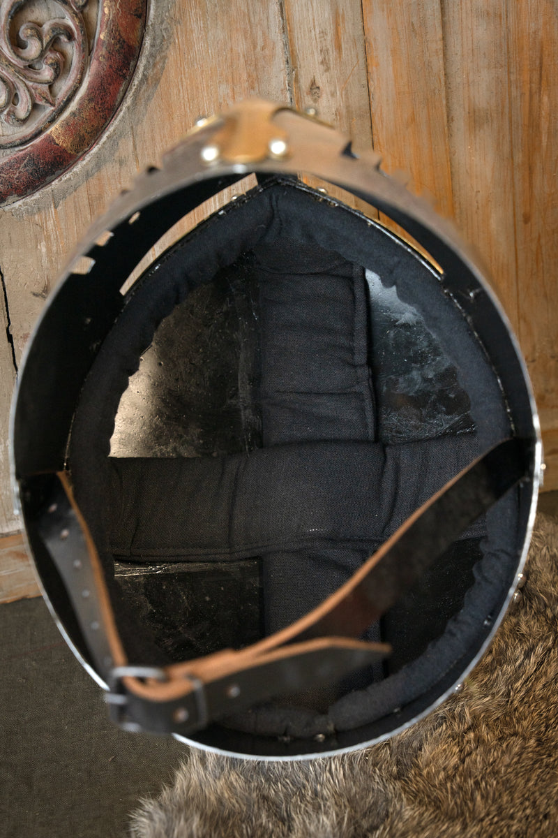 Kreuzfahrerhelm Westminster Psalter, 1 bis 1,2 mm