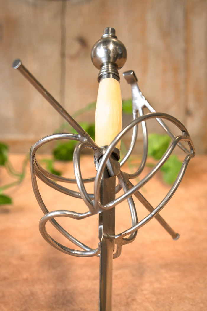 Rapier Three Musketeers with bone grip, semi-sharp