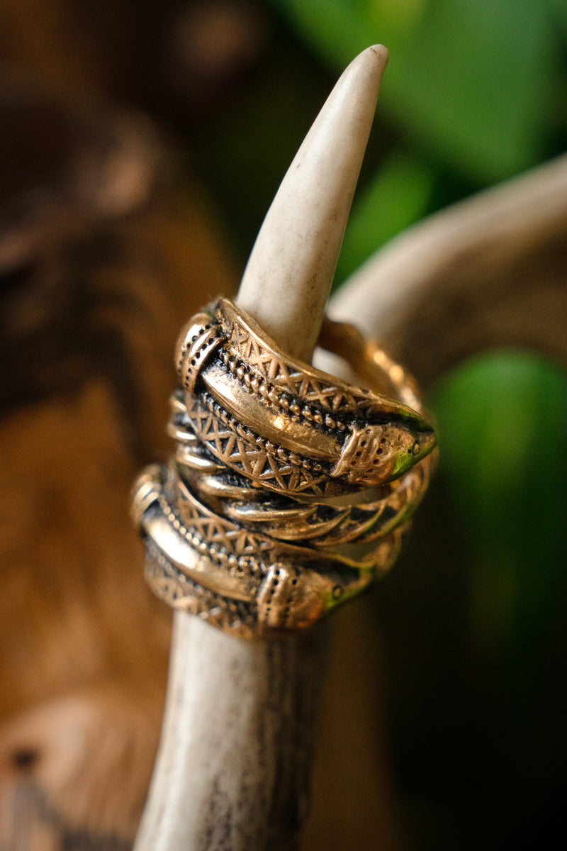 Germanic Iron Age ring Naustdal, bronze