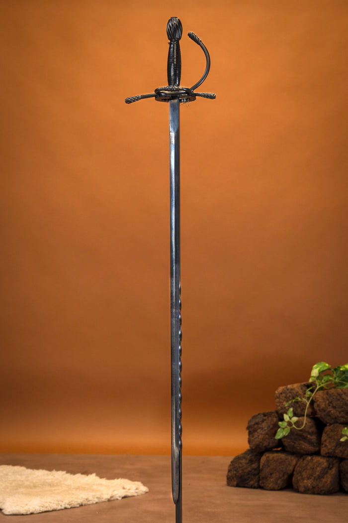 Black pirate rapier Jack, semi-sharp