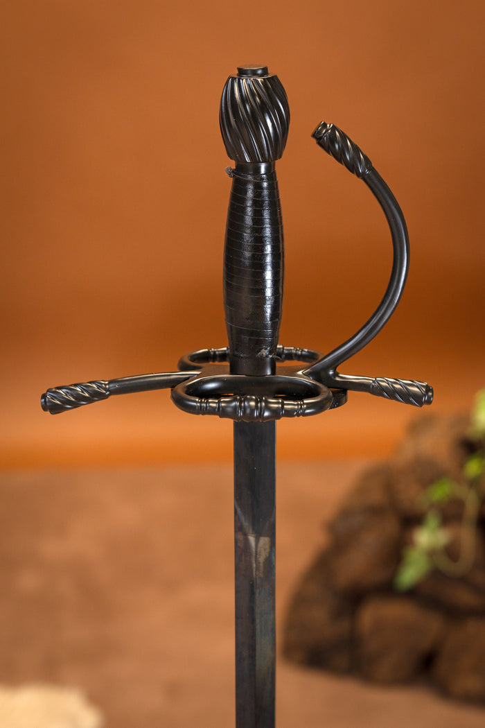 Black pirate rapier Jack, semi-sharp