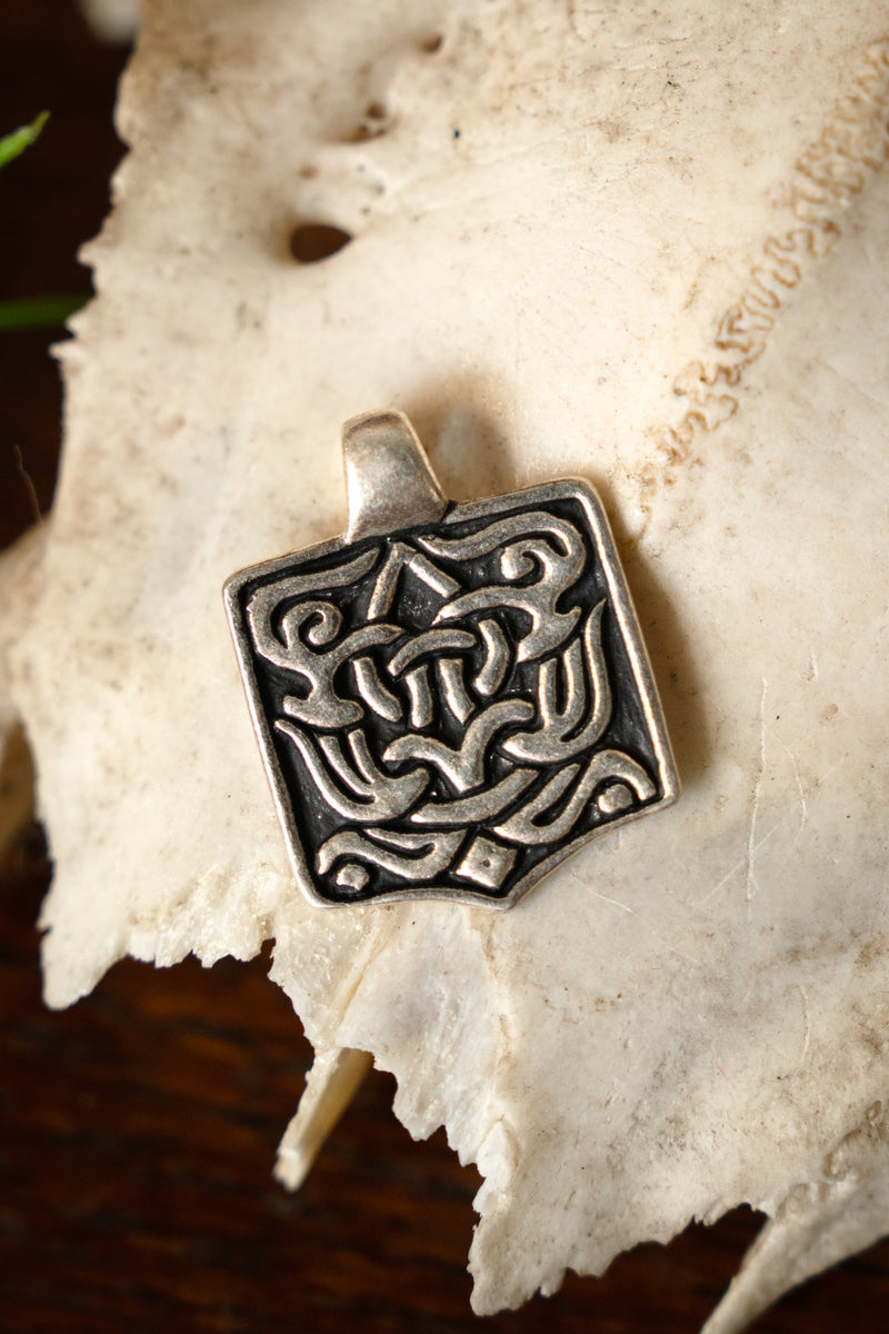 Bijou viking arabe, bronze argenté